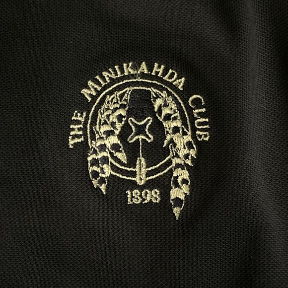 Fairway & Greene Tech Golf Polo Minikahda Golf Club Mens XL Navy Blue Resortwear - Picture 2 of 6